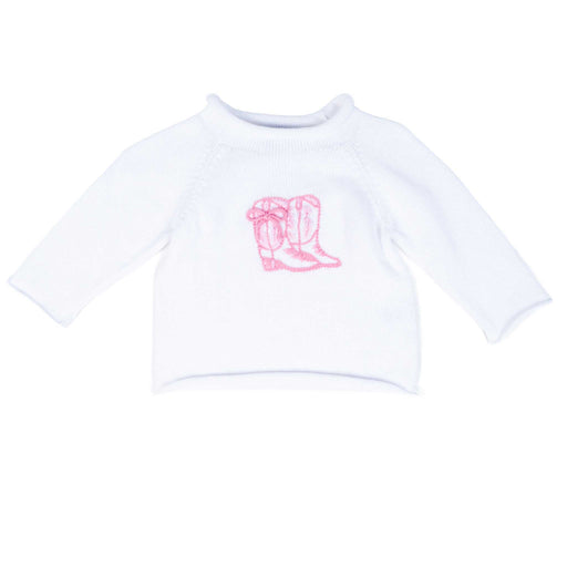 Pink Baby Cowboy Boot Rollneck Sweater KIDS - Girls - Clothing - Sweaters & Cardigans Magnolia Baby