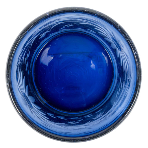 Crystal Old Fashion Glass - French Blue HOME & GIFTS - Tabletop + Kitchen - Drinkware + Glassware Rose Ann Hall Designs