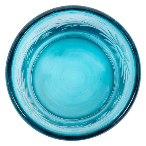Crystal Old Fashion Glass - Aqua HOME & GIFTS - Tabletop + Kitchen - Drinkware + Glassware Rose Ann Hall Designs