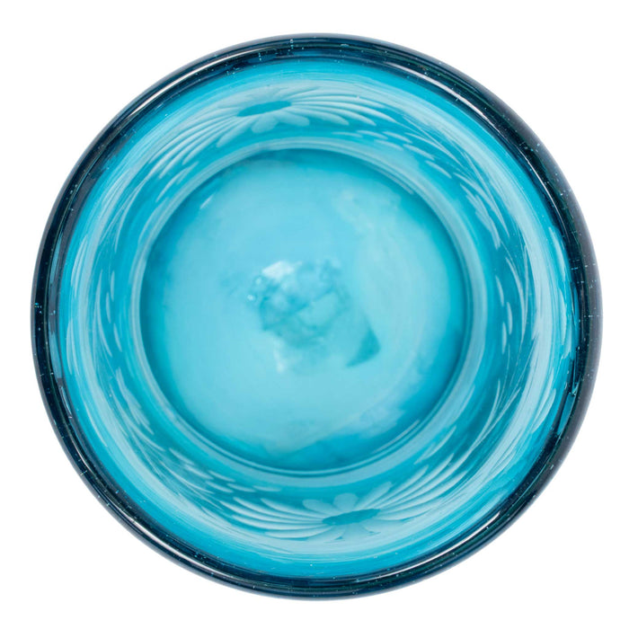 Crystal Juice Glass - Aqua