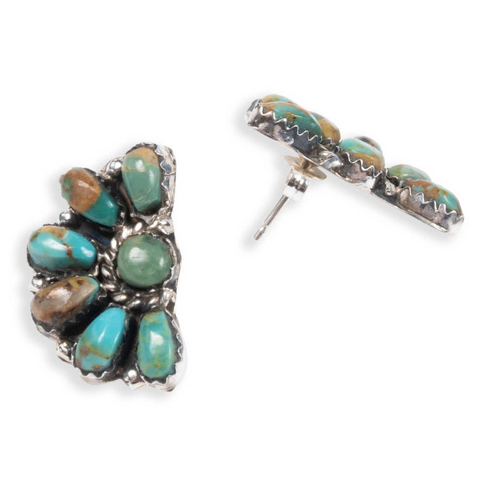 Rosette Half Cluster Royston Earring WOMEN - Accessories - Jewelry - Earrings Al Zuni