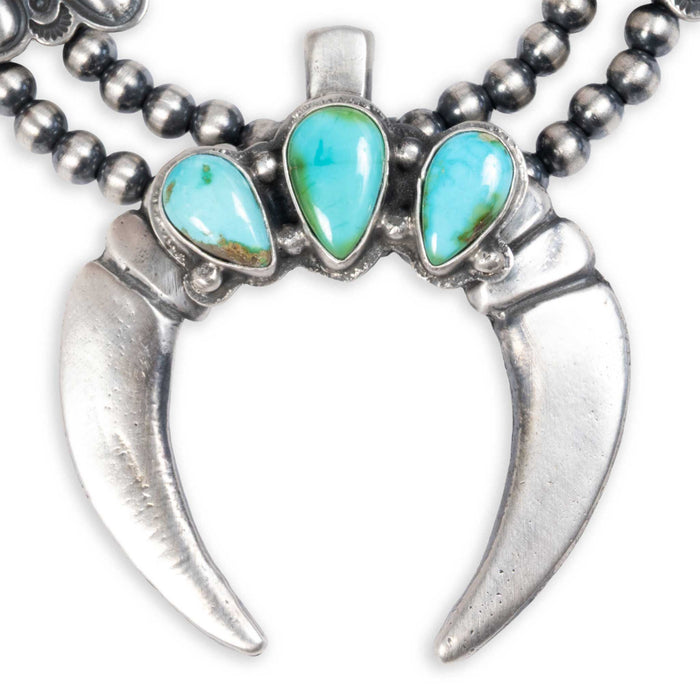 Ts'oysholo Squash Blossom and Earring Set