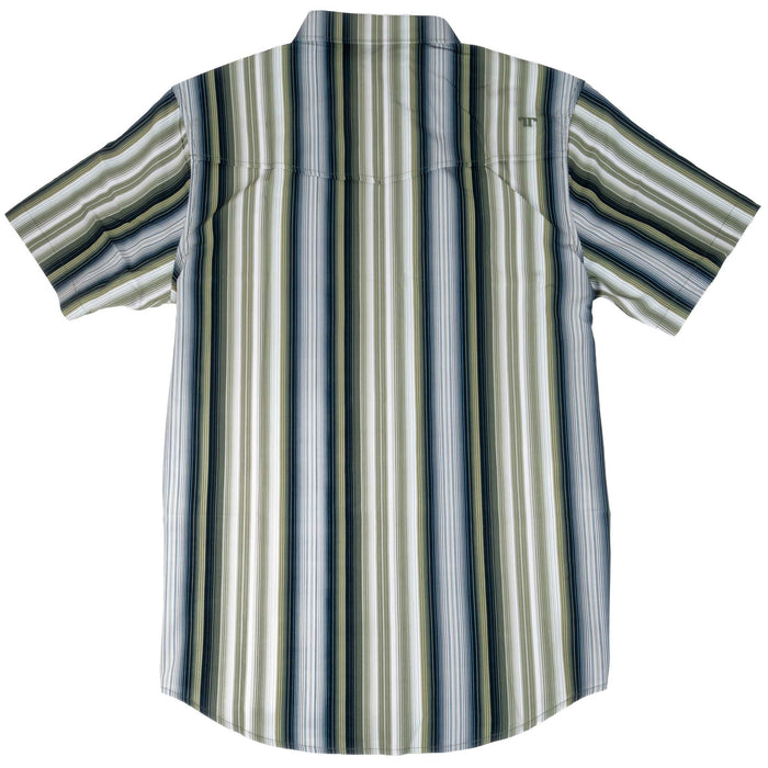 Ferrell Brand Harrison Green Stripe Snap Shirt