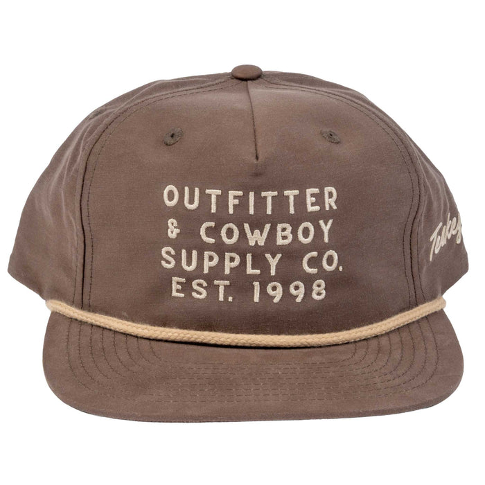 Teskey's Outfitter & Cowboy Supply Rope Cap - Dark Mocha/Khaki
