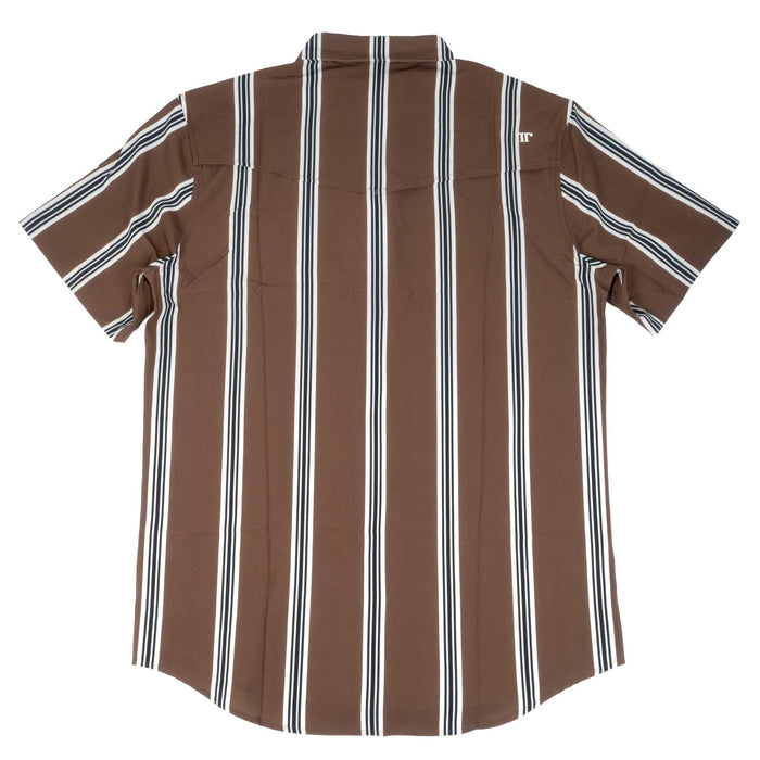 Ferrell Brand Hatfield Brown Stripe Snap Shirt