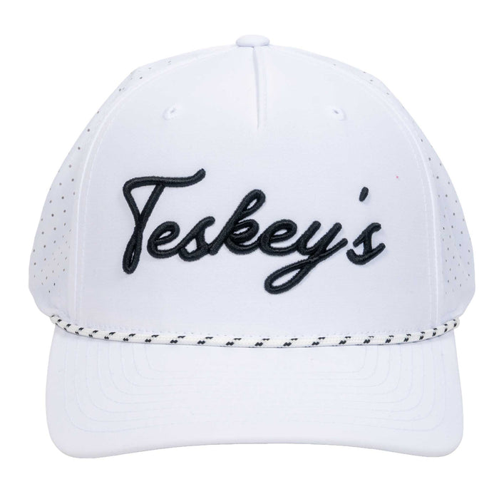 Teskey's 3D Script Cap - Solid White/Black