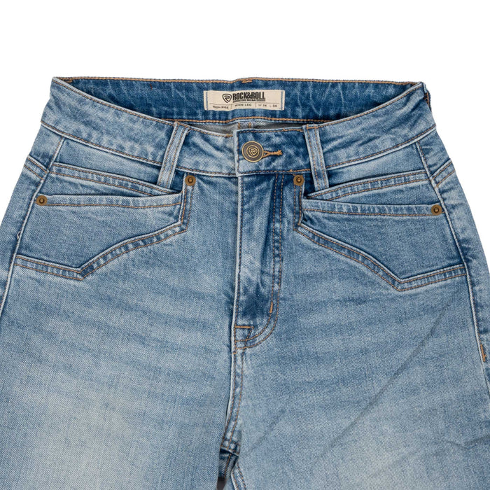 Rock & Roll Denim Women's High Rise Wide Leg Jean