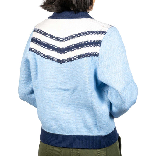 Full Zip Horse Print Cardigan - Blue/Multi WOMEN - Clothing - Sweaters & Cardigans THML Clothing