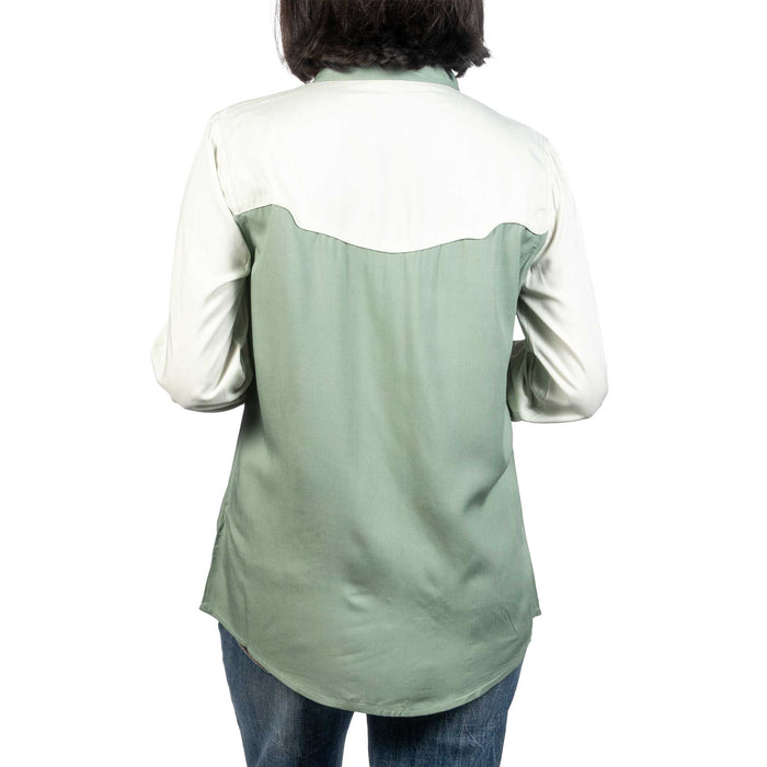 Panhandle Slim Women's Two Tone Retro Snap Western Shirt