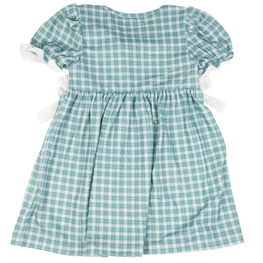 Girl's Horse Embroidered Smocked Green Plaid Dress KIDS - Girls - Clothing - Dresses Rylee Faith Designs