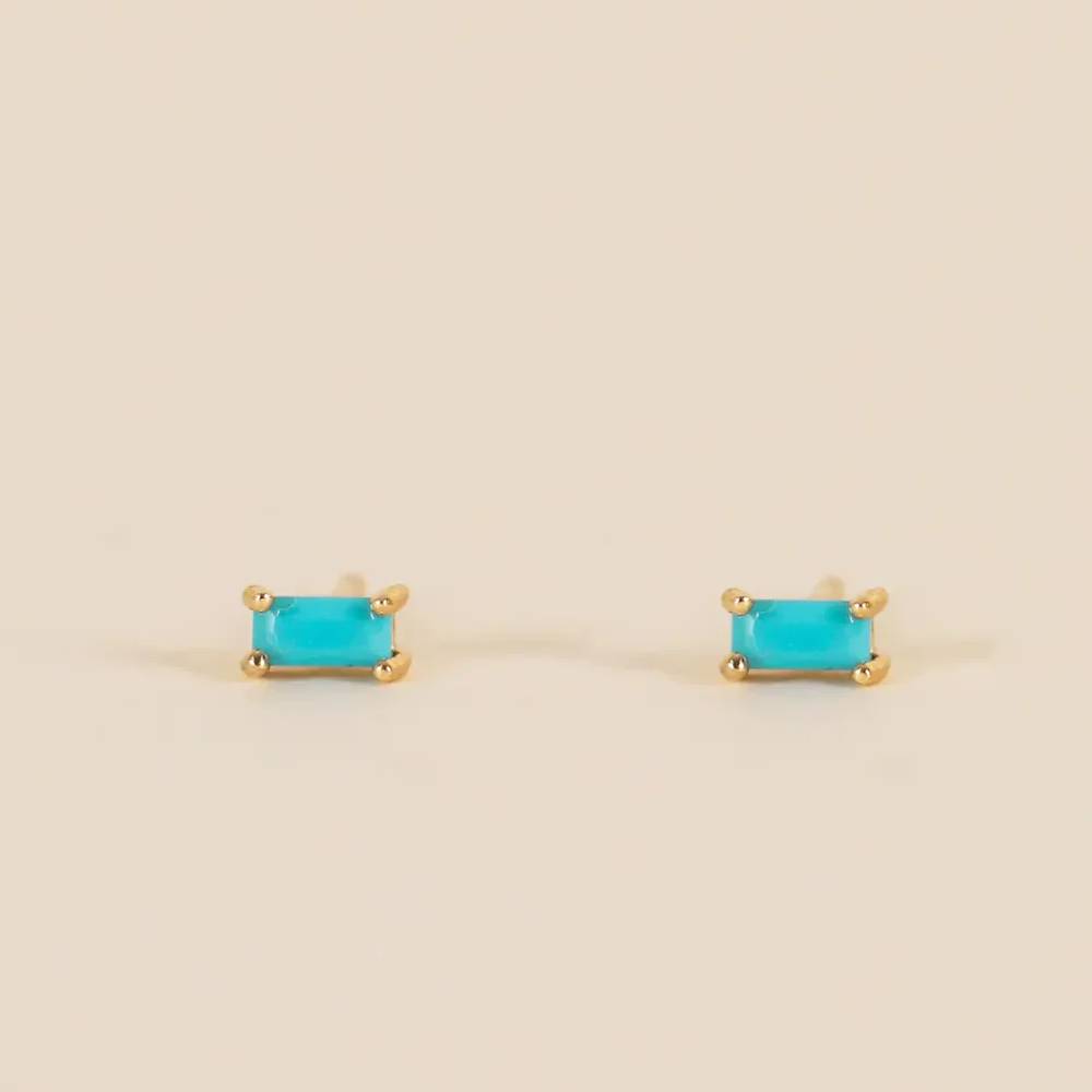 Baguette Turquoise Earring WOMEN - Accessories - Jewelry - Earrings JaxKelly   
