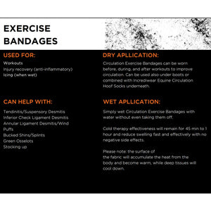 Incrediwear Equine Circulation Exercise Bandages Tack - Leg Protection - Polo Wraps Incrediwear Equine   