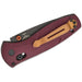 Benchmade Mini Barrage Redstone Richlite Folding Knife Knives Benchmade