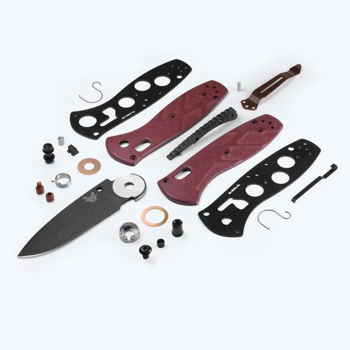 Benchmade Mini Barrage Redstone Richlite Folding Knife Knives Benchmade