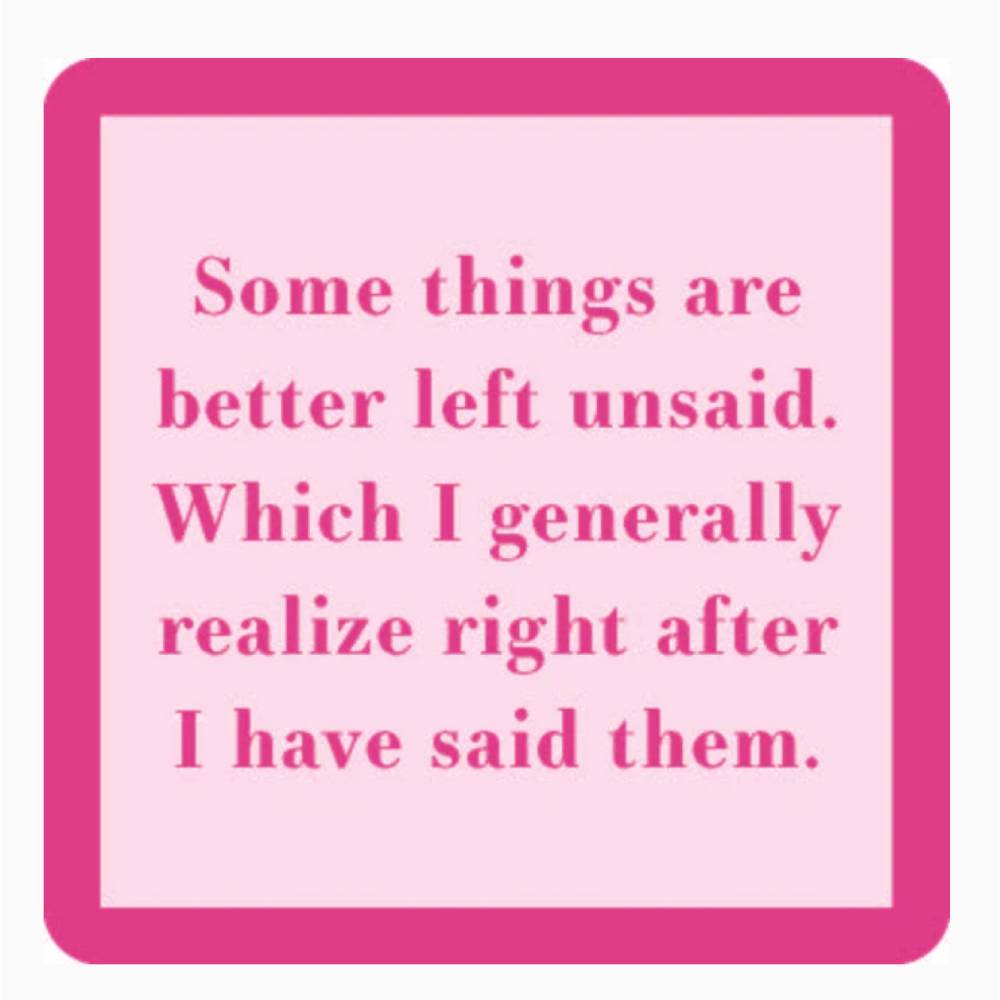"Left Unsaid" Coaster HOME & GIFTS - Home Decor - Decorative Accents Drinks On Me   