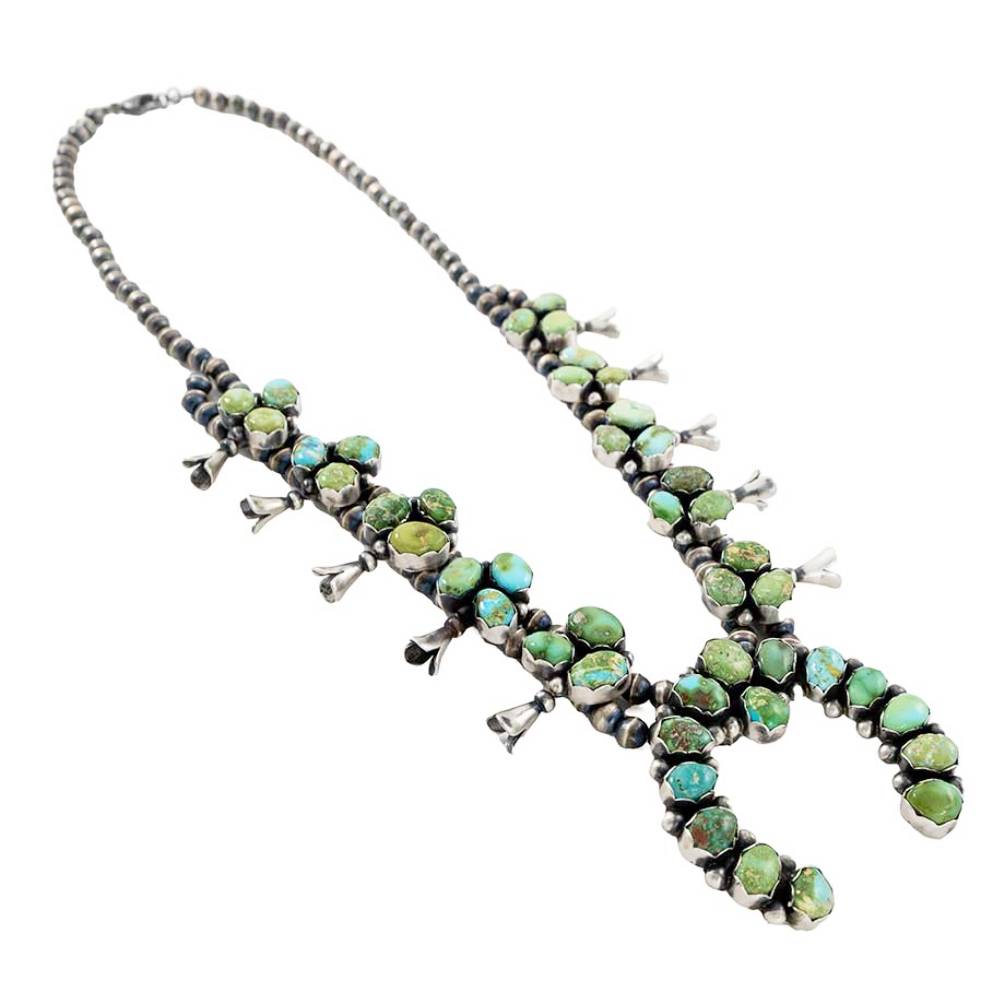 Betty Tom Carico Lake Squash Blossom Necklace WOMEN - Accessories - Jewelry - Necklaces Sunwest Silver   