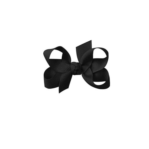 Signature Grosgrain Bow on Clip - 3" Black KIDS - Accessories Beyond Creations LLC   