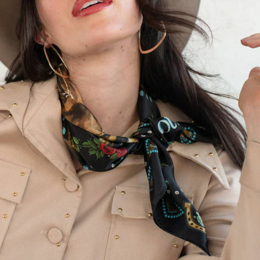 Fringe Scarves "Hold Your Horses" Long Wild Rag ACCESSORIES - Additional Accessories - Wild Rags & Scarves Fringe Scarves   