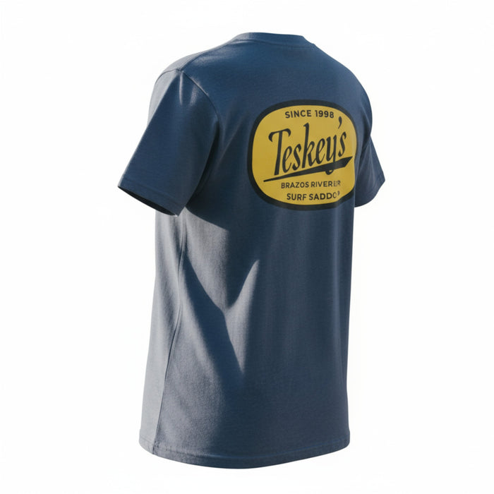 Teskey's Brazos River Tee - Heather Navy