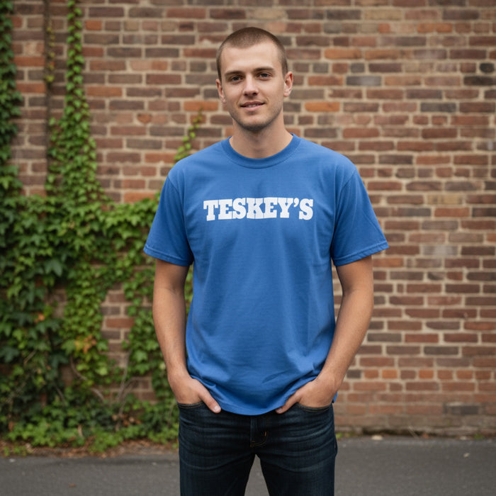 Teskey's Plain Logo Tee - Periwinkle