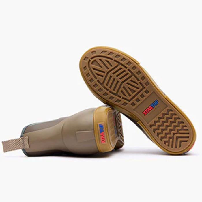 XTRATUF Men's Brown/Green Ankle Deck Boot MEN - Footwear - Work Boots XTRATUF