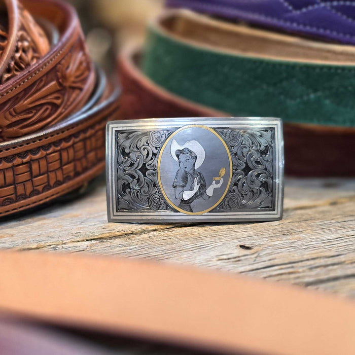 Hand Engraved Schmidt Custom Belt Buckle ACCESSORIES - Additional Accessories - Buckles Schmidt Custom