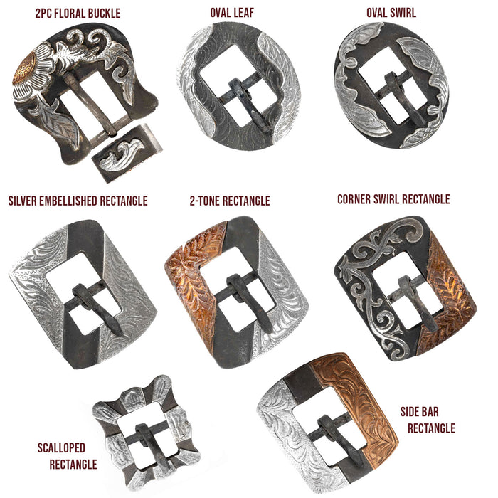 Sunflower Tooled Leather Dog Collar With Engraved Buckle