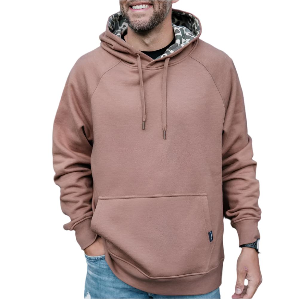 Burlebo Heather Brown Fleece Hoodie MEN - Clothing - Pullovers & Hoodies Burlebo   