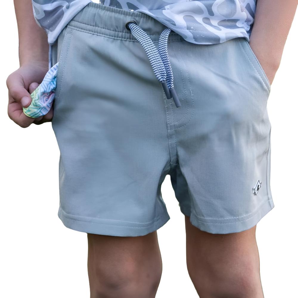 Burlebo Toddler Classic Athletic Short - Light Grey - Teskeys