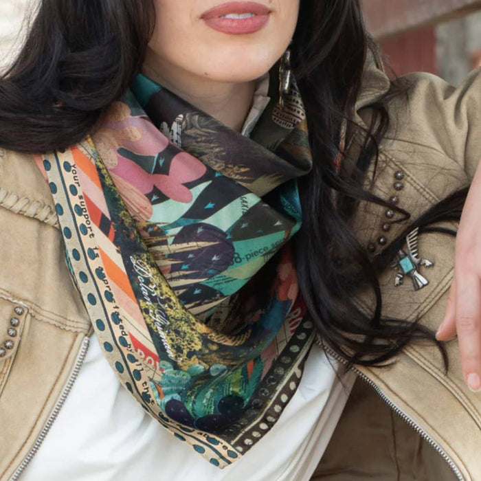 Fringe Scarves "Burro Country" Long Wild Rag ACCESSORIES - Additional Accessories - Wild Rags & Scarves Fringe Scarves   