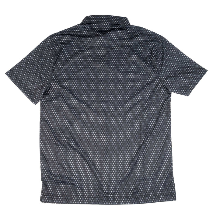 Rock & Roll Denim Men's Black Geo Polo Shirt