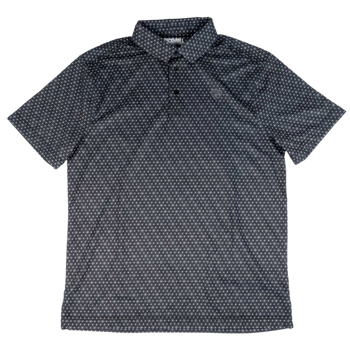 Rock & Roll Denim Men's Black Geo Polo Shirt