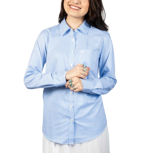 Ariat Women's Kirby Pro Ultramarine Stripe Button Down Top WOMEN - Clothing - Tops - Long Sleeved Ariat Clothing