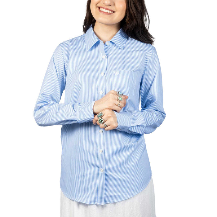 Ariat Women's Kirby Pro Ultramarine Stripe Button Down Top WOMEN - Clothing - Tops - Long Sleeved Ariat Clothing
