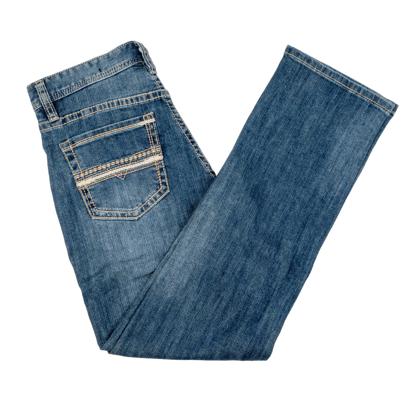 Rock & Roll Denim Men's Revolver Feather Stitch Embroidered Bootcut Jean MEN - Clothing - Jeans Panhandle