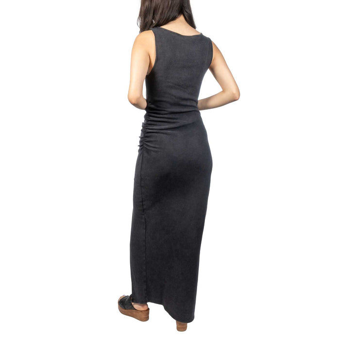 Rock & Roll Denim Women's Ruched Side Black Dress WOMEN - Clothing - Dresses Panhandle
