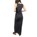 Rock & Roll Denim Women's Ruched Side Black Dress WOMEN - Clothing - Dresses Panhandle