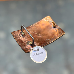 Handmade Copper Engraved Buckle by Range Reams _CA1089 ACCESSORIES - Additional Accessories - Buckles Range Reams