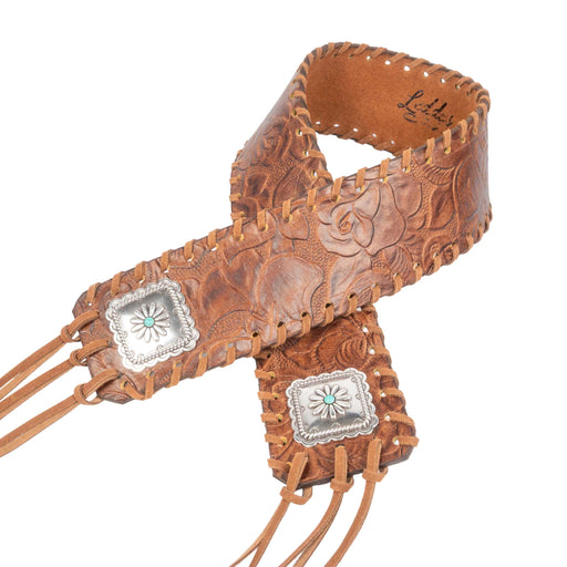 Leddy's Moab Cognac Fringe Belt WOMEN - Accessories - Belts Leddy's Ranch Designs