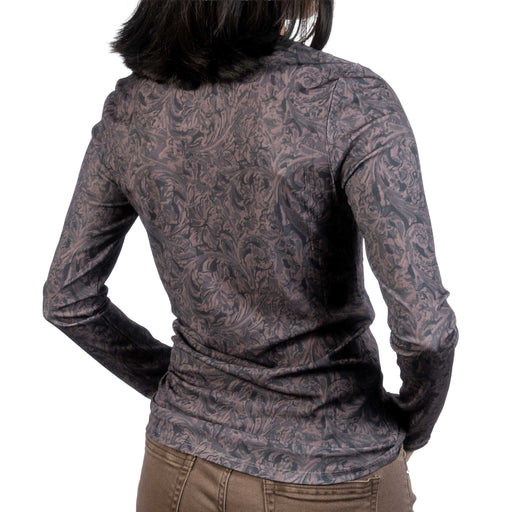 Cruel Denim Women's Floral Tooled Top WOMEN - Clothing - Tops - Long Sleeved Cruel Denim
