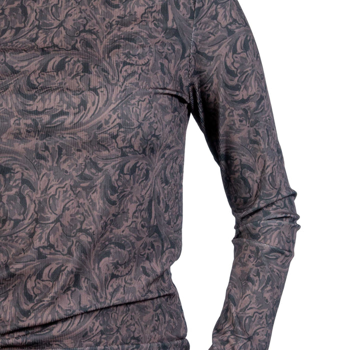 Cruel Denim Women's Floral Tooled Top WOMEN - Clothing - Tops - Long Sleeved Cruel Denim