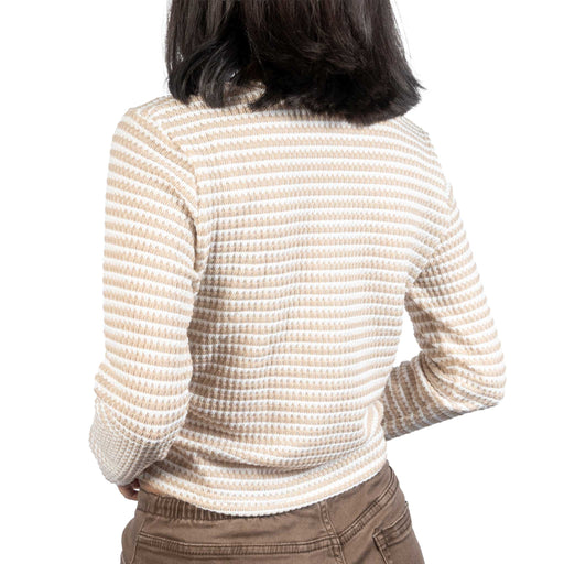 Stripe Knit Apricot Top WOMEN - Clothing - Tops - Long Sleeved Lovesoft
