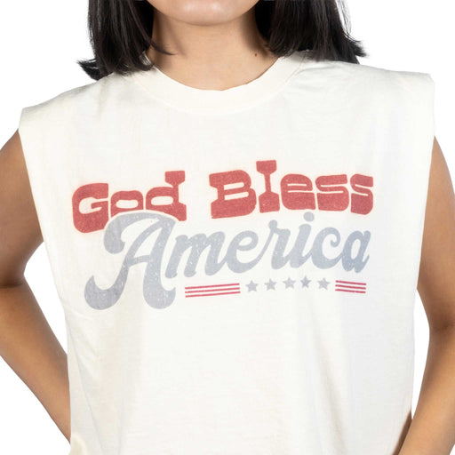 God Bless American Muscle Tank Top WOMEN - Clothing - Tops - Sleeveless Summer Tees
