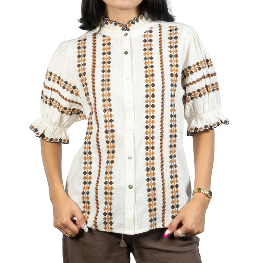 Ivy Jane Rows of Embroidery Top WOMEN - Clothing - Tops - Short Sleeved Ivy Jane
