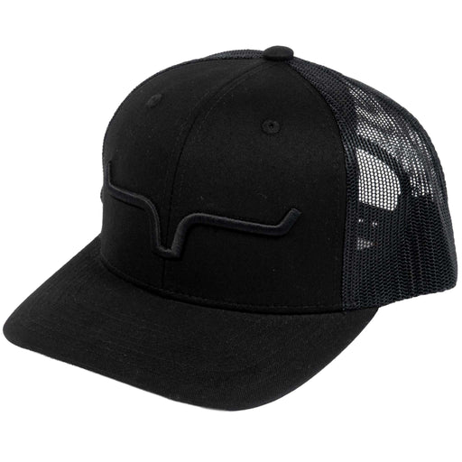 Kimes Ranch Weekly Trucker Cap - Black/Black HATS - BASEBALL CAPS Kimes Ranch