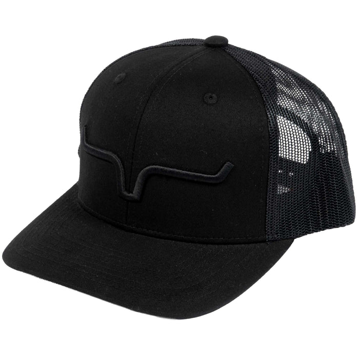 Kimes Ranch Weekly Trucker Cap - Black/Black