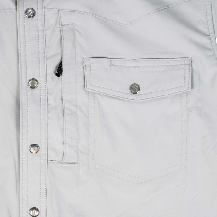 Rock & Roll Denim Men's Tek Nylon Core Grey Snap Shirt