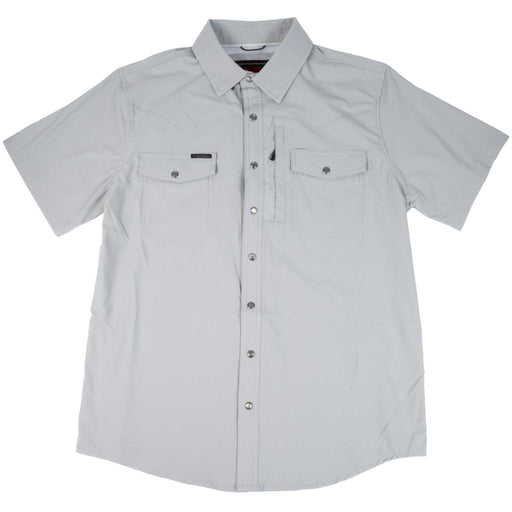 Rock & Roll Denim Men's Tek Nylon Core Grey Snap Shirt MEN - Clothing - Shirts - Short Sleeve Panhandle