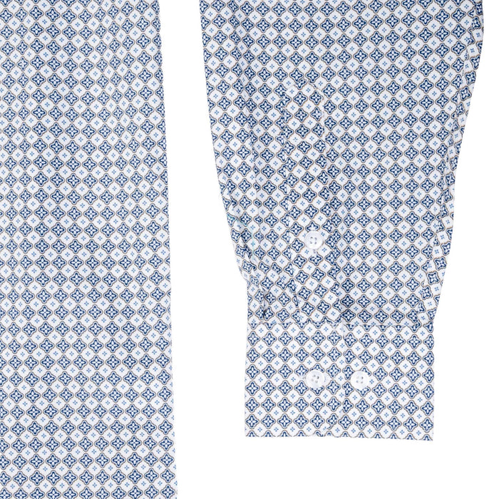 Panhandle Slim Men's Stretch Diamond Print Button Down Shirt