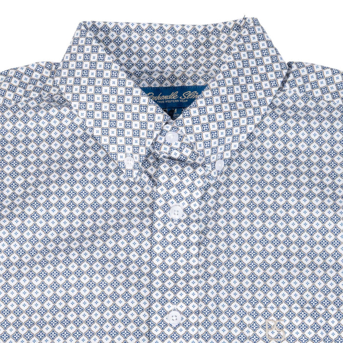 Panhandle Slim Men's Stretch Diamond Print Button Down Shirt